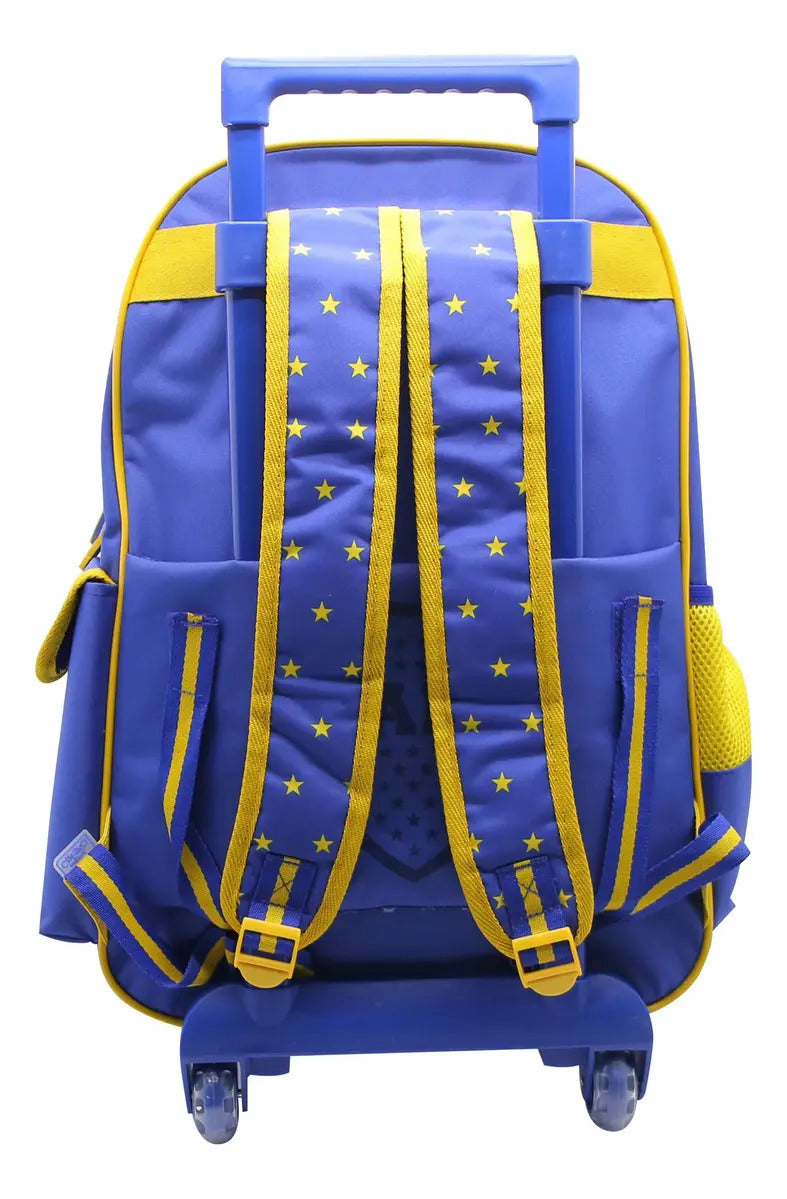 Mochila con Carro Cresko Boca Juniors de 18 Pulgadas