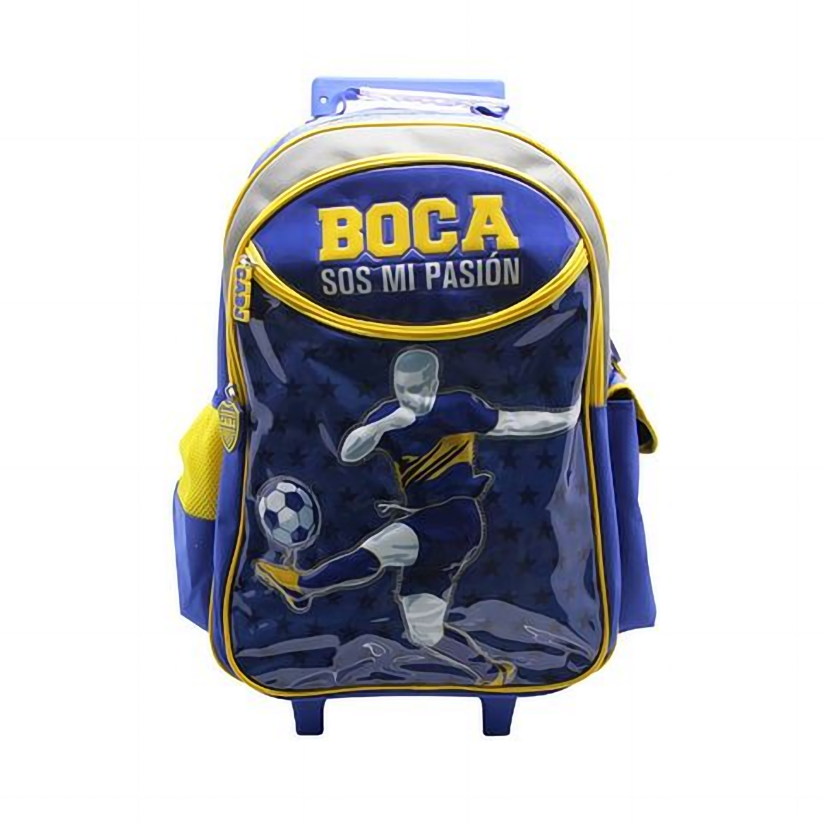 Mochila con Carro Cresko Boca Juniors de 18 Pulgadas