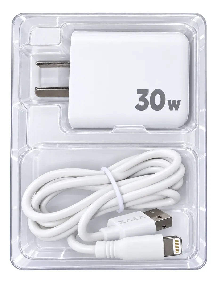 CARGADOR INTENSIFY - 2USB + CABLE LIGHTNING - XAEA -