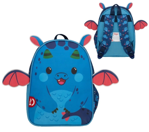 Mochila Filgo Espalda Babypak Dragon 11 Pulgadas Azul