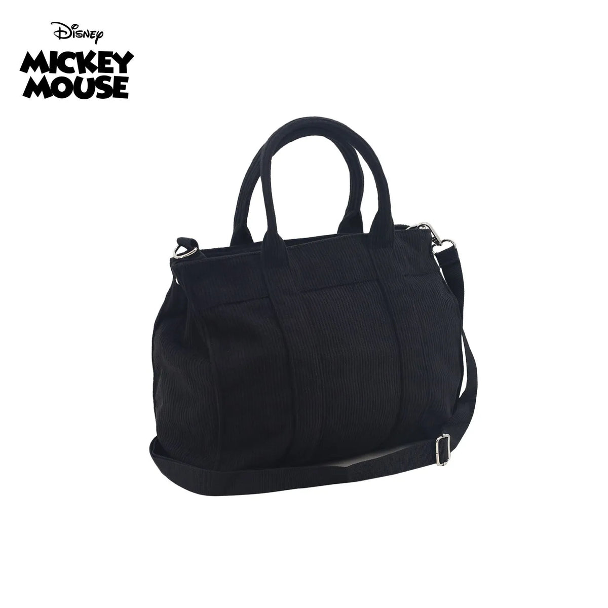 Cartera LSYD Mickey Corderoy Negro 29 x 25 x 10 cm Infantil