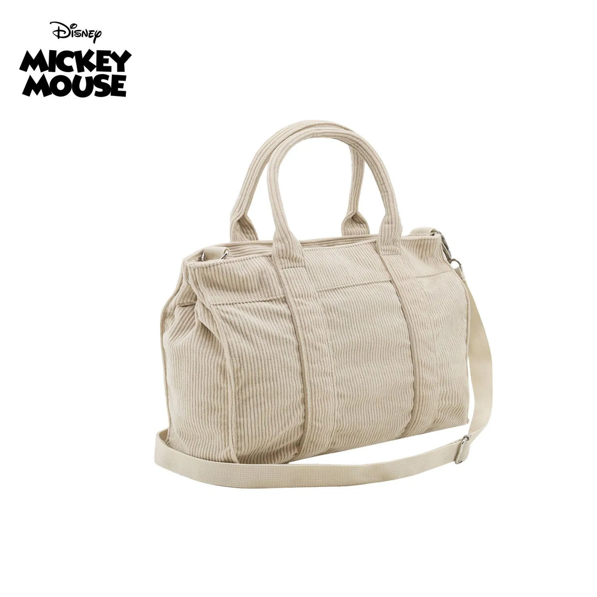Cartera LSYD Mickey Corderoy Beige 29 x 25 x 10 cm Infantil