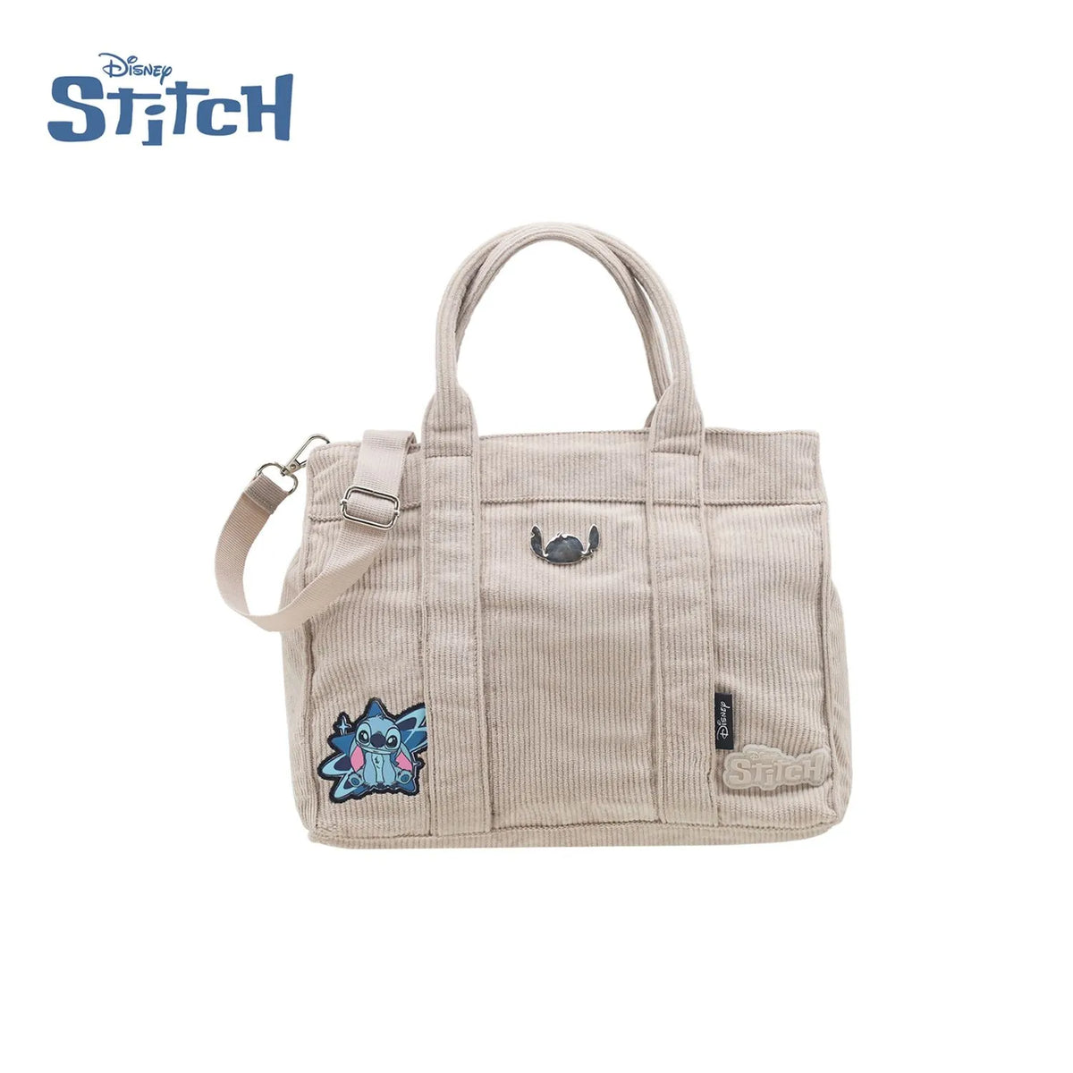 Cartera Corderoy Stitch LSYD Beige 29 x 25 x 10 cm