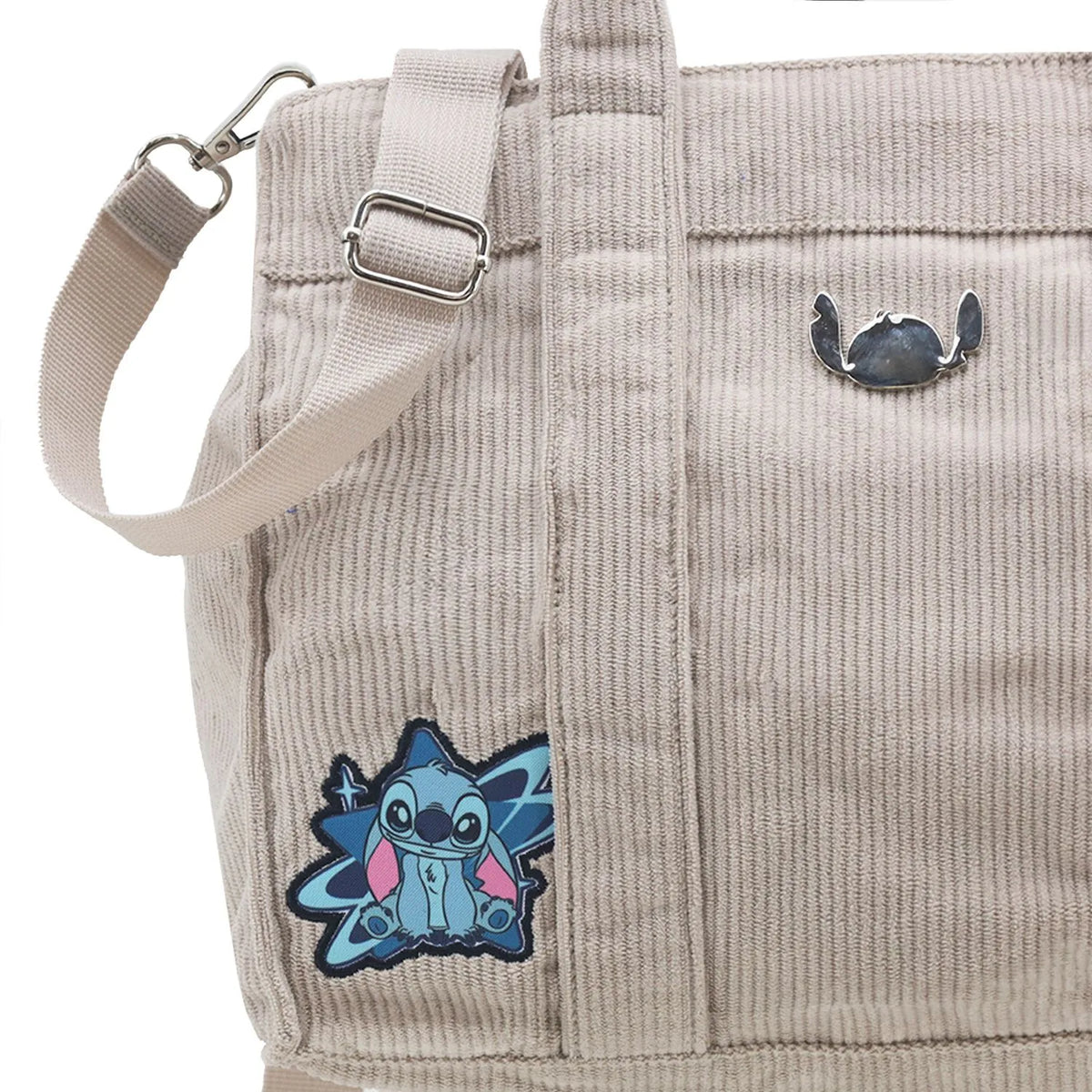 Cartera Corderoy Stitch LSYD Beige 29 x 25 x 10 cm