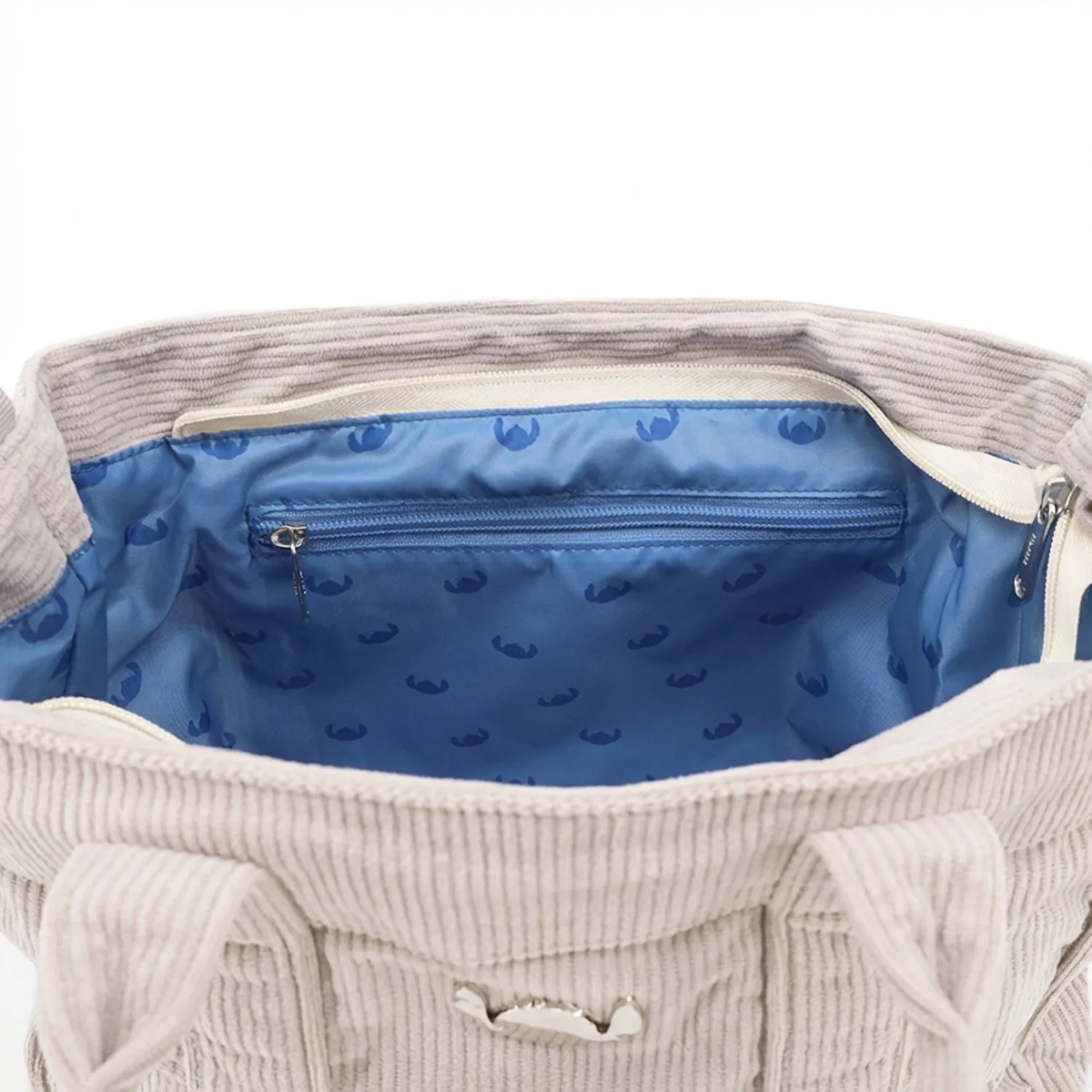 Cartera Corderoy Stitch LSYD Beige 29 x 25 x 10 cm