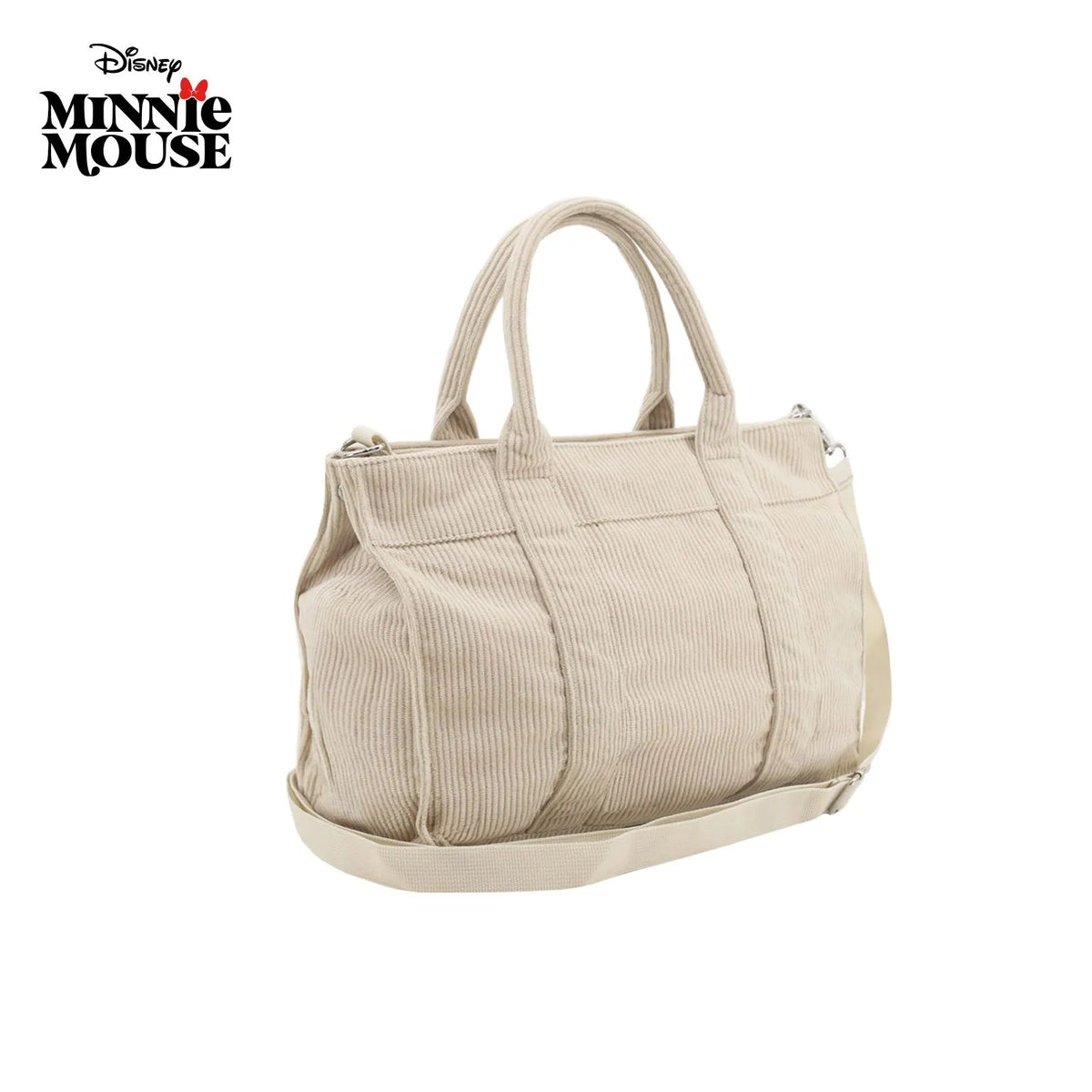 Cartera Corderoy Minnie LSYD Beige 29 x 25 x 10 cm