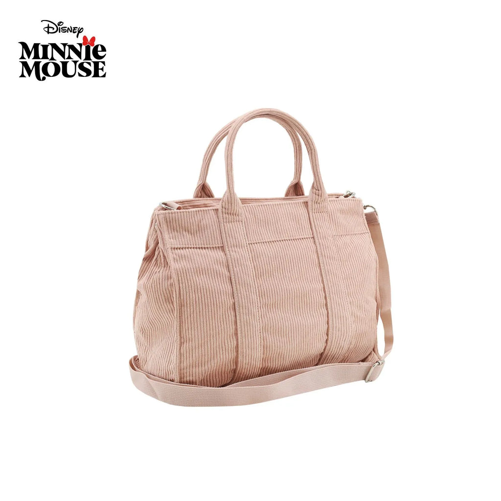 Cartera Corderoy Minnie LSYD Rosa 29 x 25 x 10 cm