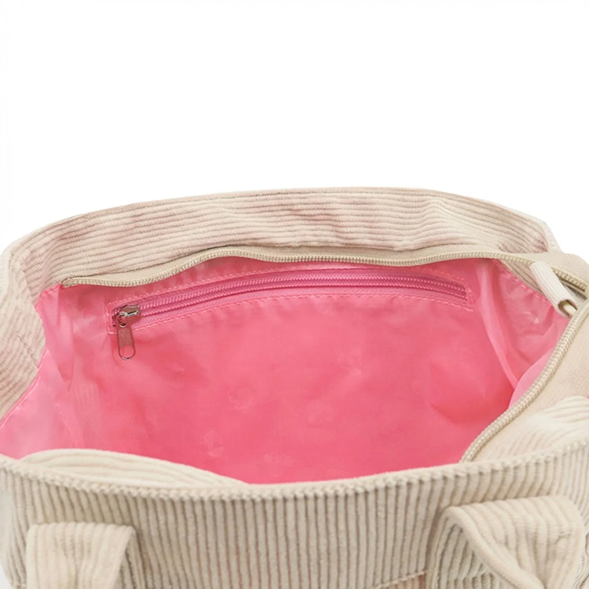 Cartera Corderoy Minnie LSYD Beige 29 x 25 x 10 cm