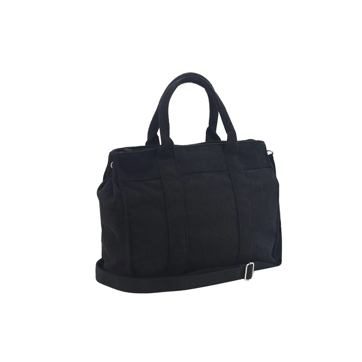 Cartera Corderoy Minnie LSYD Negro 29 x 25 x 10 cm