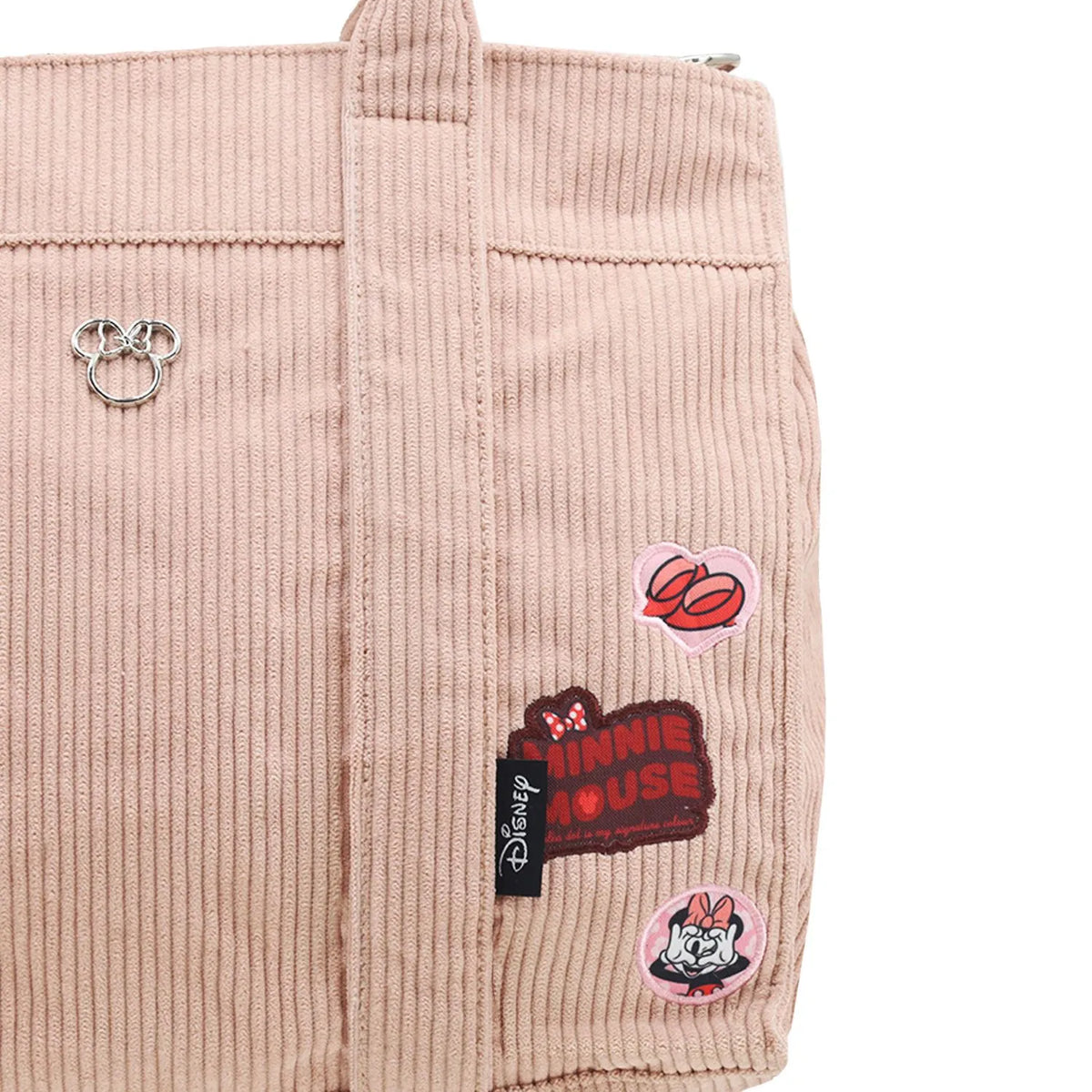 Cartera Corderoy Minnie LSYD Rosa 29 x 25 x 10 cm