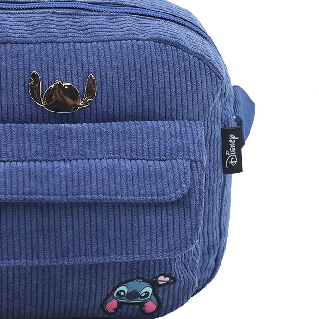 Cartera Mujer LSYD Bandolera Corderoy Azul 22 x 20 x 10 cm