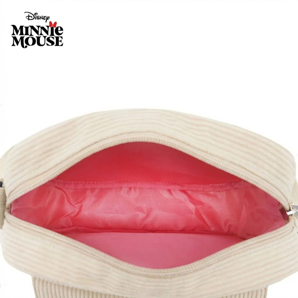 Cartera LSYD Bandolera Corderoy Beige 22 x 20 x 10 cm Minnie