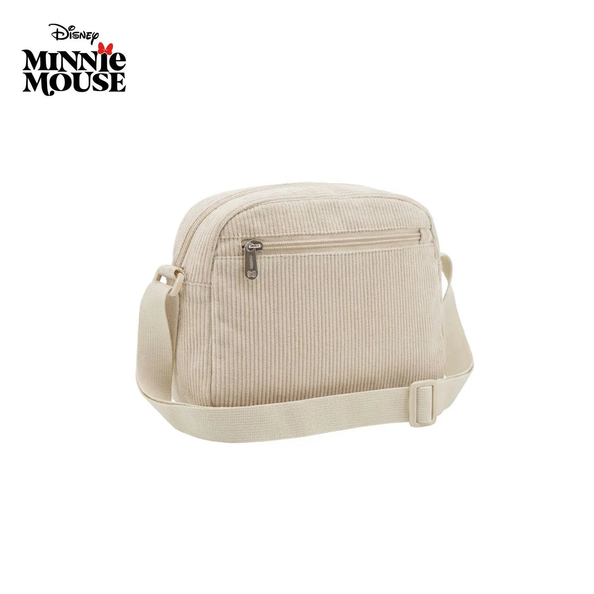 Cartera LSYD Bandolera Corderoy Beige 22 x 20 x 10 cm Minnie