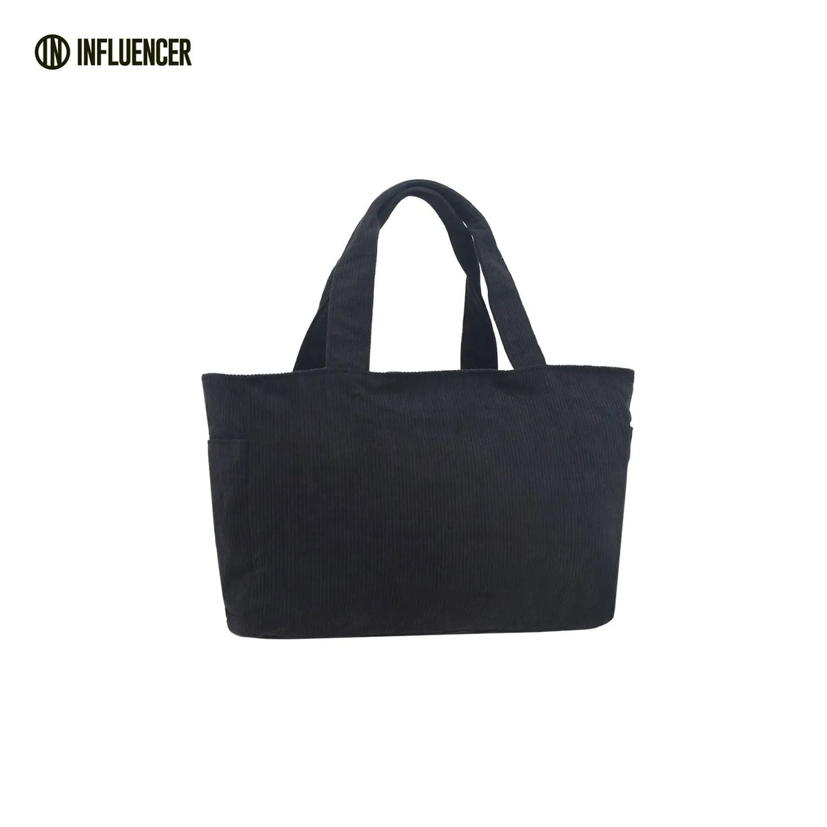 Cartera LSYD Influencer Corderoy Negro 39 x 28 x 9 cm