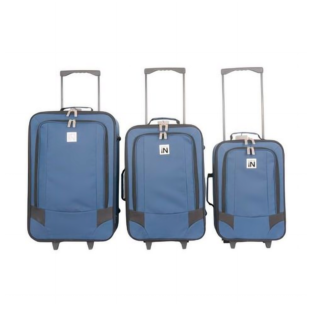 Set de 3 Valijas Check In 18, 21 y 24 Pulgadas Azul