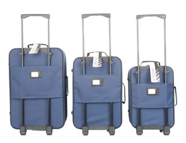 Set de 3 Valijas Check In 18, 21 y 24 Pulgadas Azul