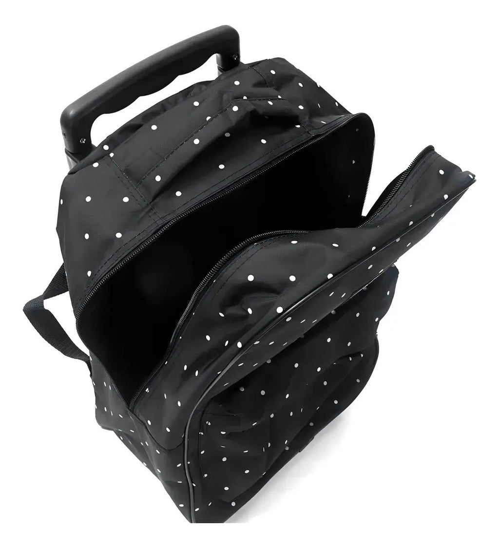 Mochila con Carro Goodpak Lunares de 17 Pulgadas