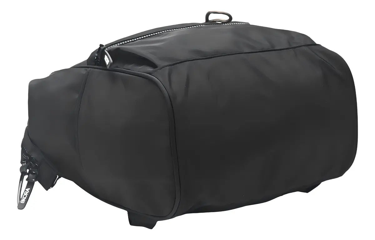Mochila Skora Boca de Pez Eve Nylon Negra 40 x 25 x 18 cm