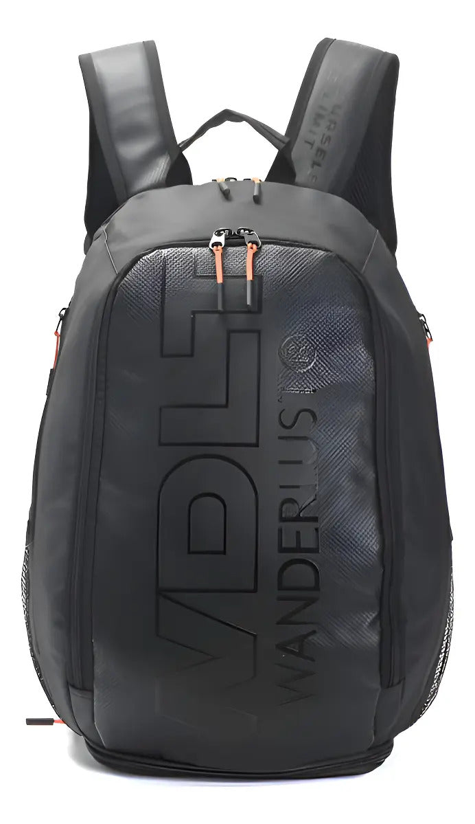 Mochila Wanderlust Paletero Padel con Zapatero y Portanotebook Impermeable Negra