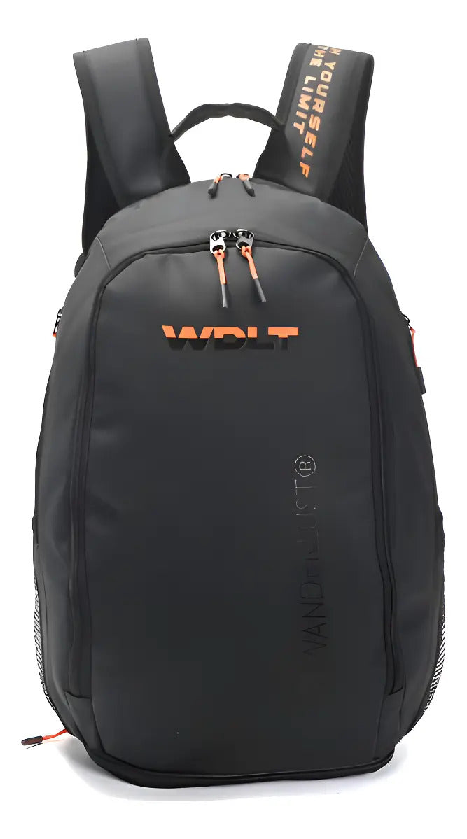 Mochila Paletero Padel con Zapatero y Portanotebook Impermeable CM Wand Negra