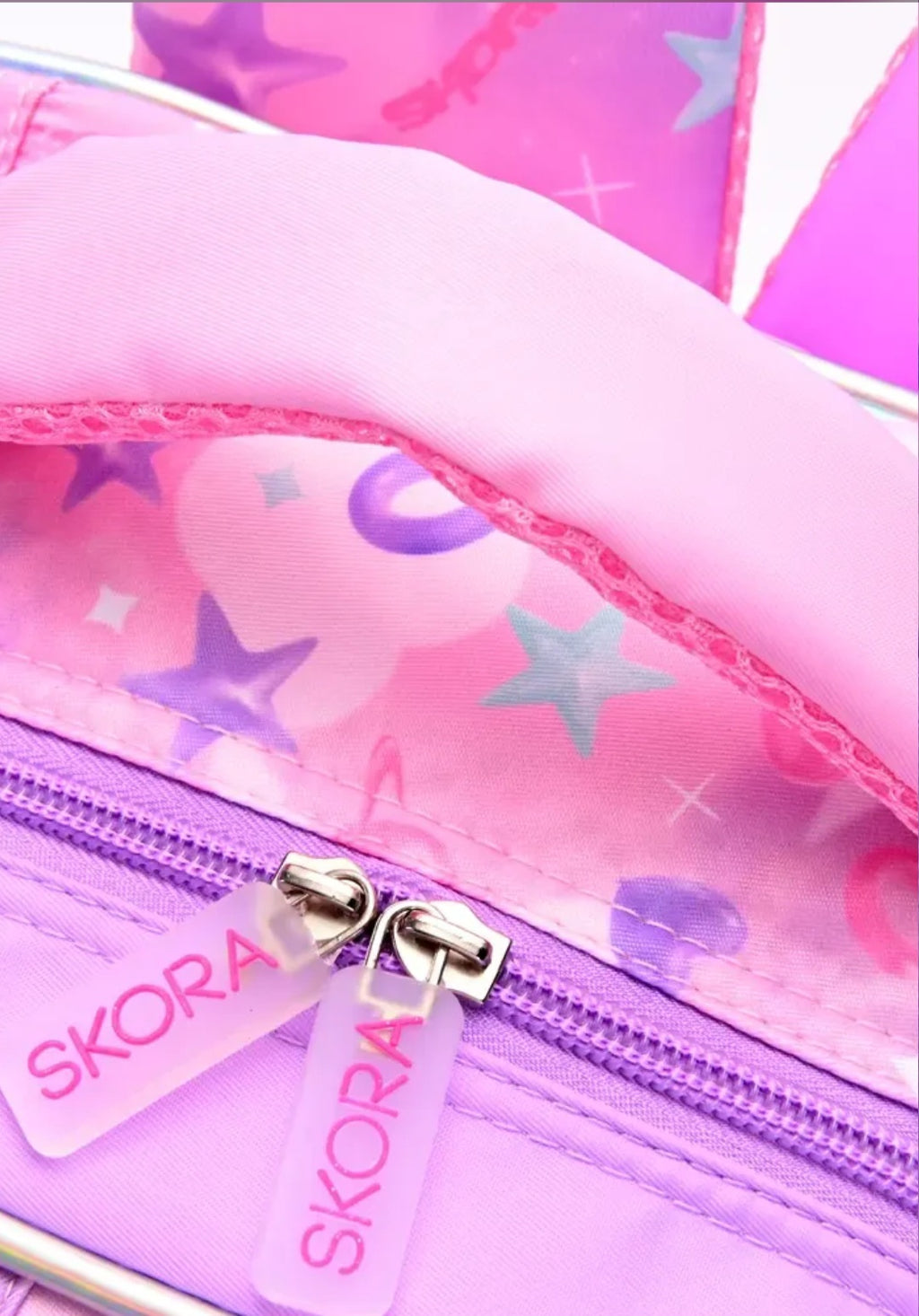Set Mochila con Carro, Skora Lunchera y Cartuchera Gatita en de 16 Pulgadas