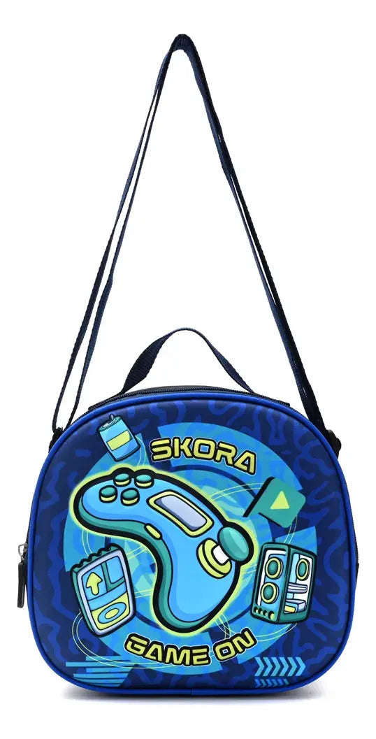 Set Mochila con Lunchera y Cartuchera Skora Game ON de 16 Pulgadas en Caja