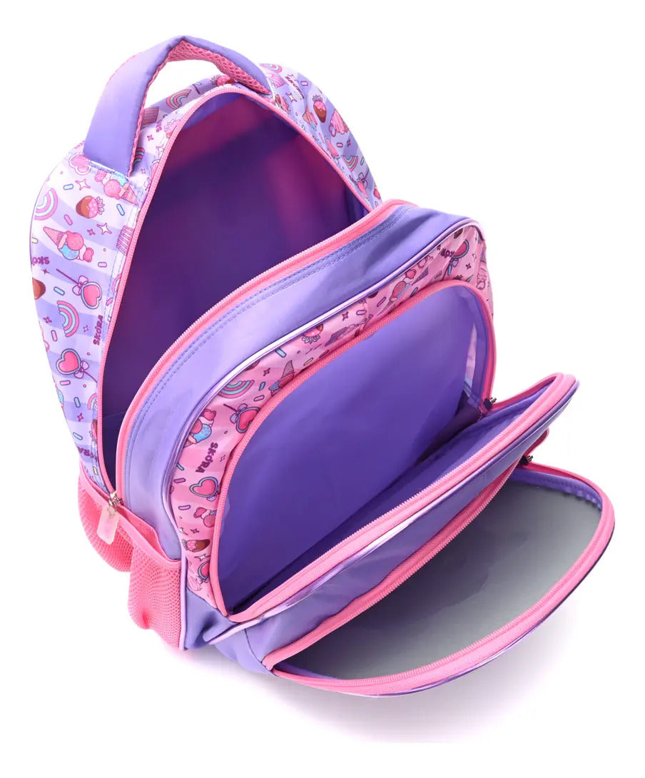 Set Mochila con Lunchera y Cartuchera Skora Gatita de 16 Pulgadas en Caja
