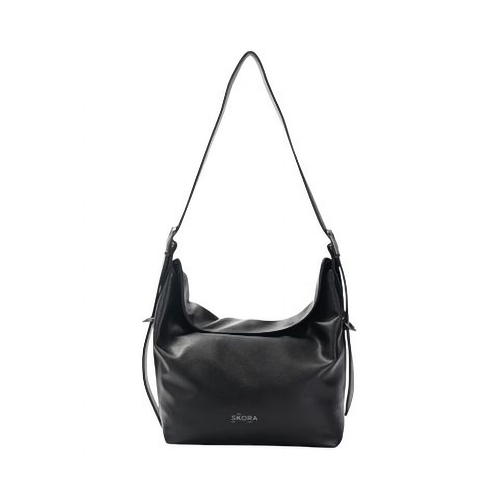 Cartera Skora Alvear Ecocuero Negra 23 x 25 x 12 cm