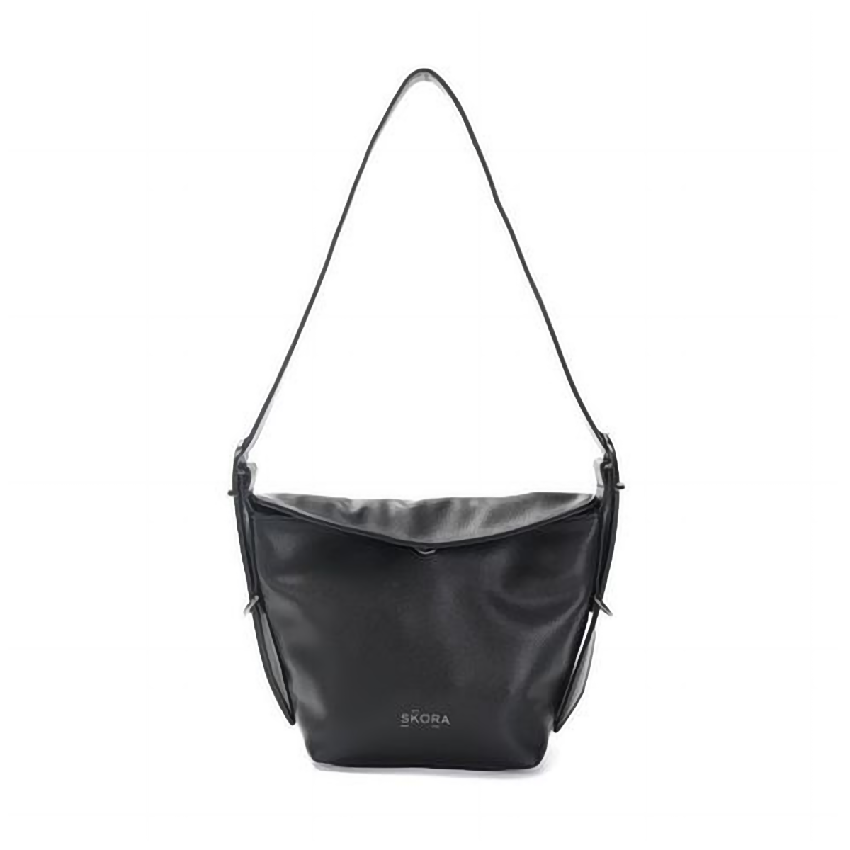 Cartera Skora Alvear Ecocuero Negra 19 x 17 x 9 cm