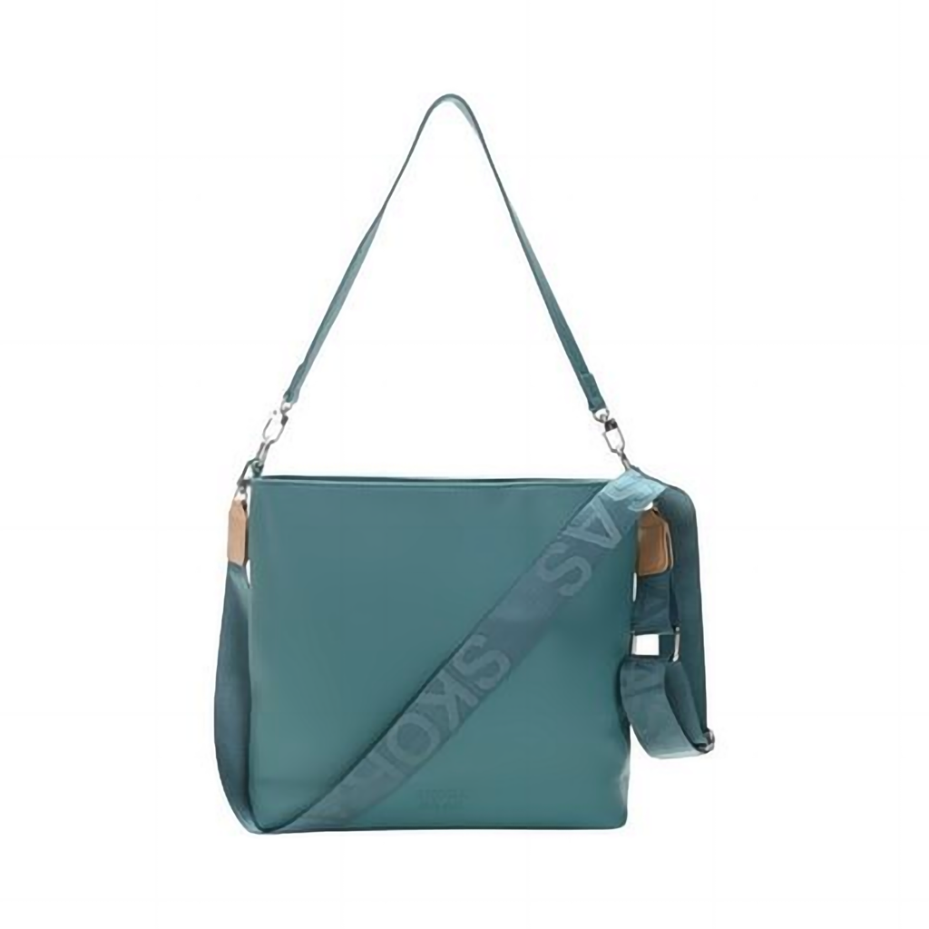 Cartera Skora Bandolera Ecocuero Celeste 29 x 27 x 6 cm Soho