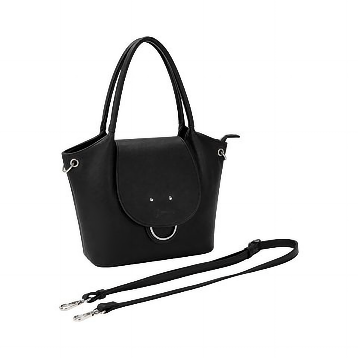 Cartera Skora Bulnes Ecocuero Negra 34 x 23 x 12 cm