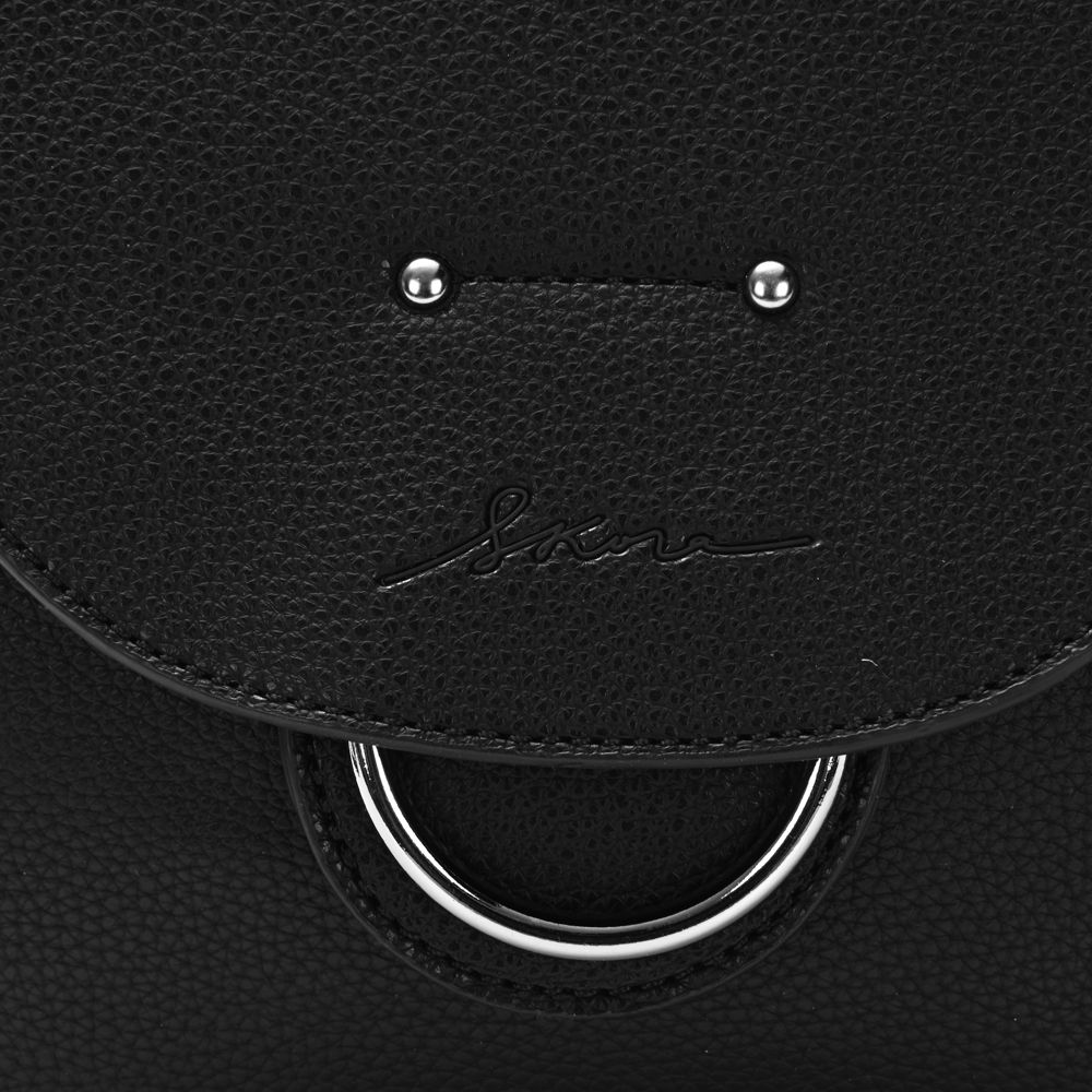 Cartera Skora Bulnes Ecocuero Negra 34 x 23 x 12 cm