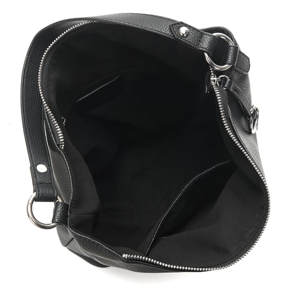 Cartera Skora Hobo Carranza Ecocuero Negra 35 x 30 x 13 cm
