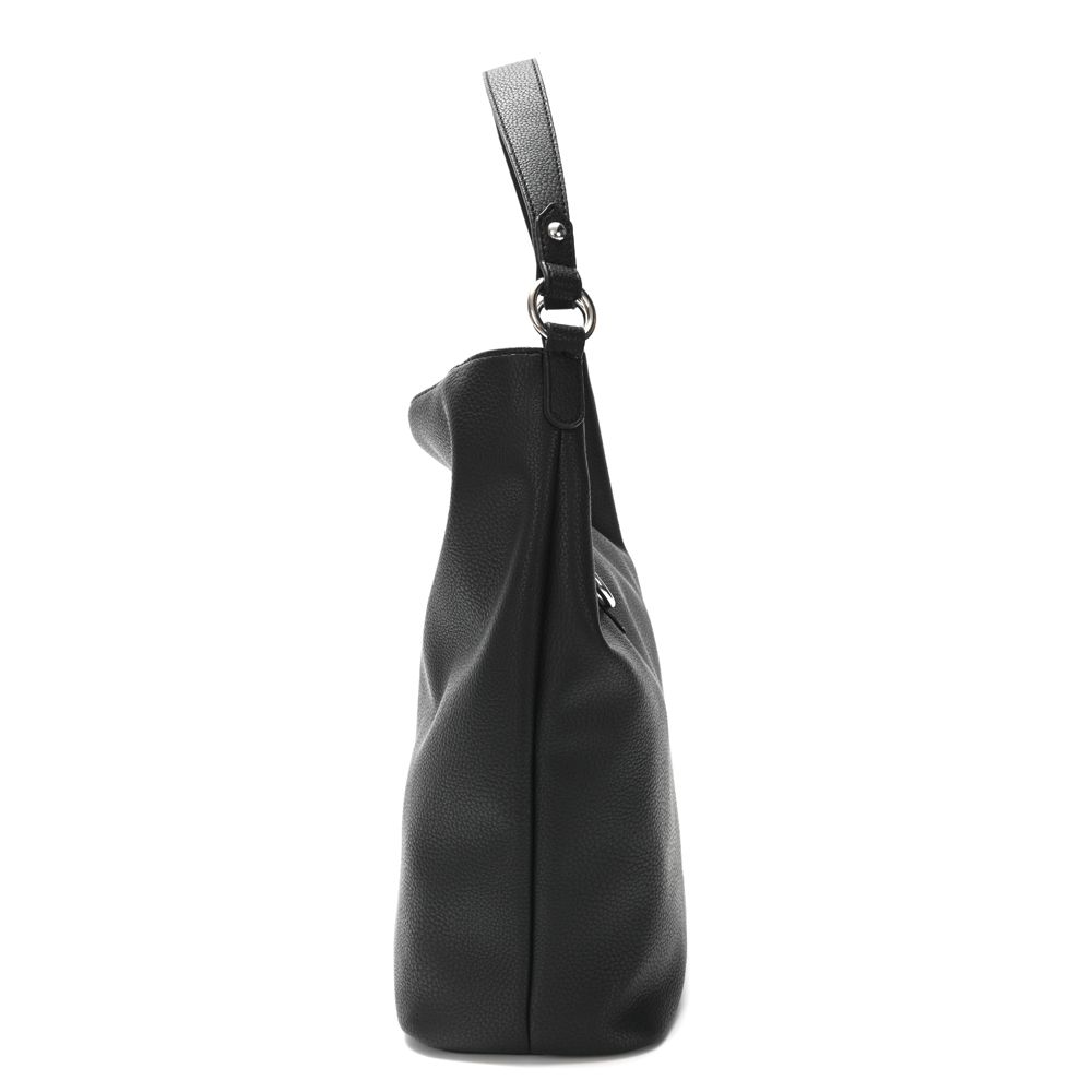 Cartera Skora Hobo Carranza Ecocuero Negra 35 x 30 x 13 cm
