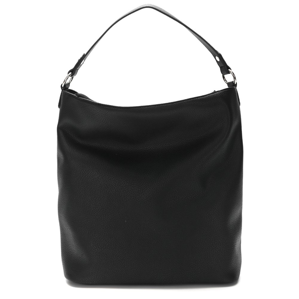 Cartera Skora Hobo Carranza Ecocuero Negra 35 x 30 x 13 cm