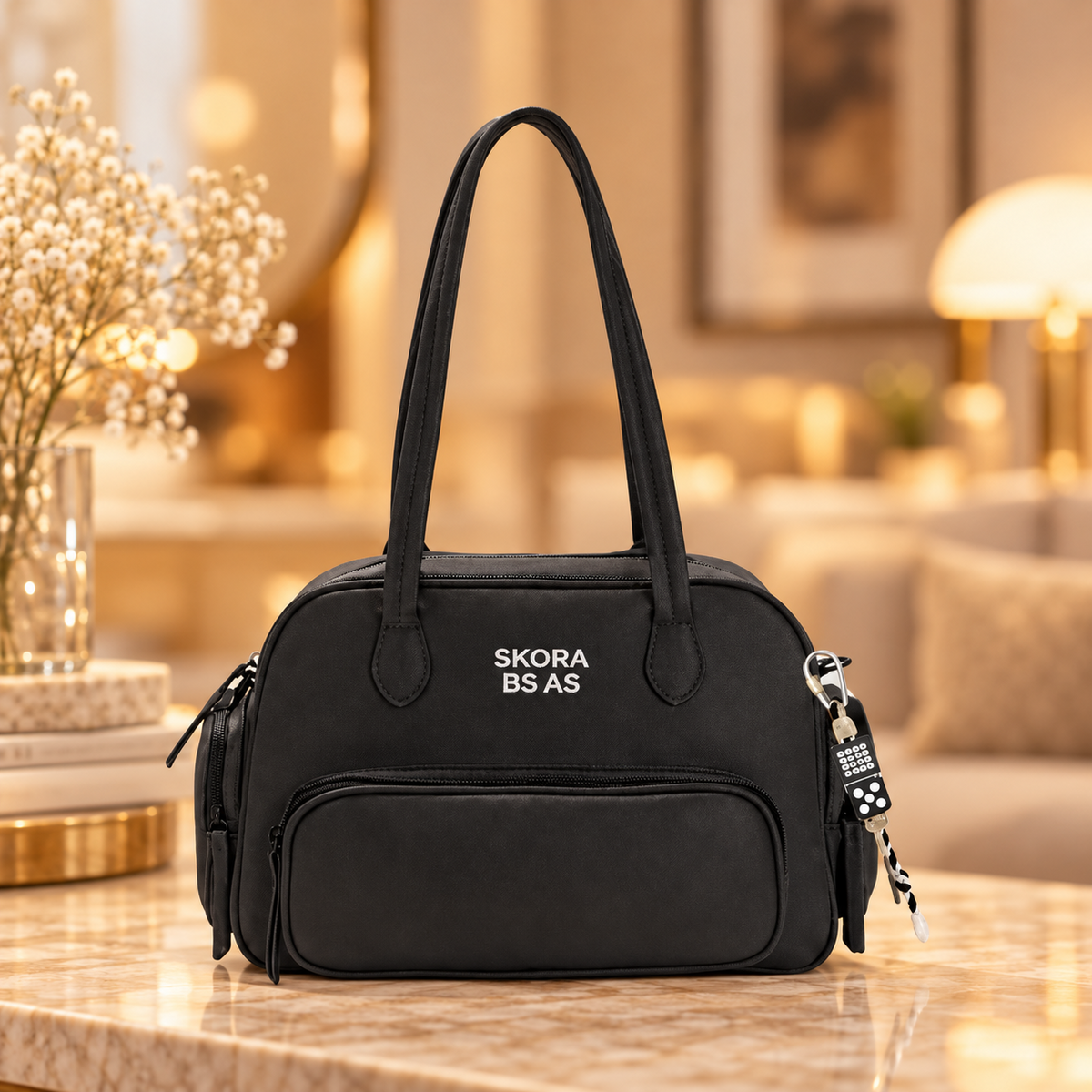 Cartera Mujer Skora Malabia Skr Negro 32 x 22 x 14 cm