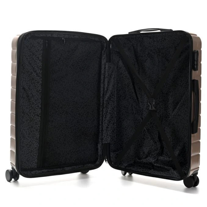 Set Skora Valijas 20 y 24 Pulgadas Champagne Abs