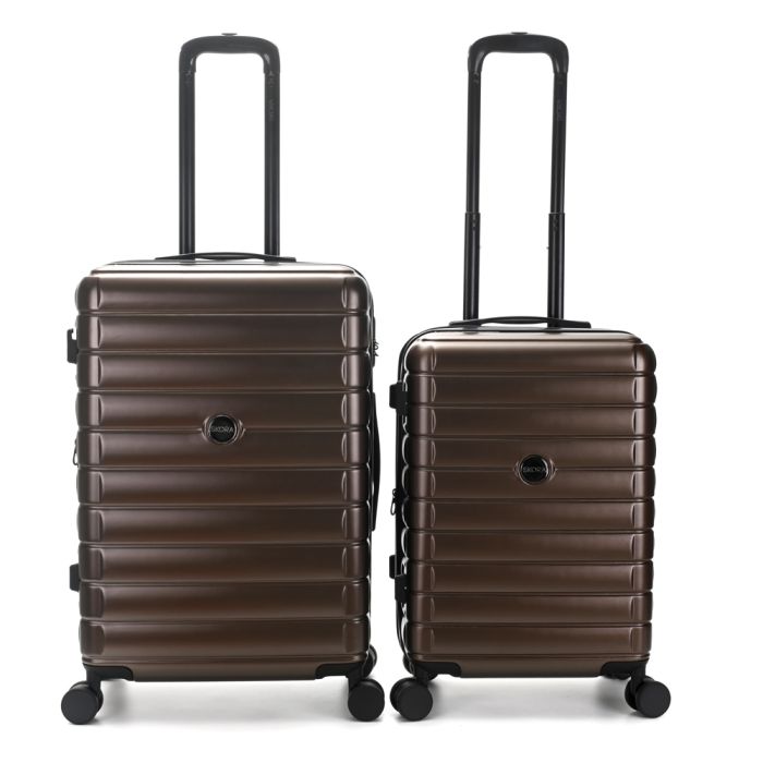 Set Skora Valijas 20 y 24 Pulgadas Chocolate Abs