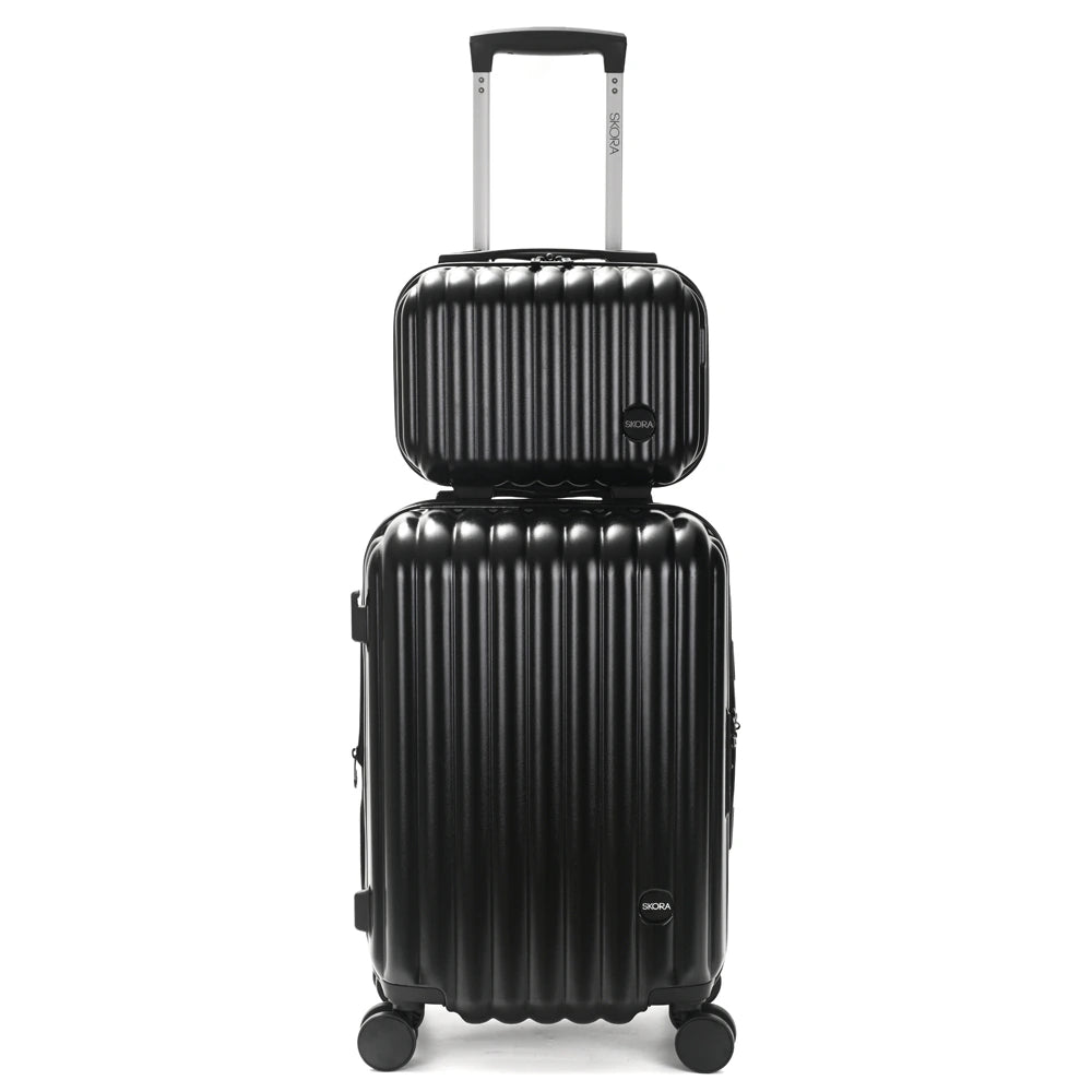 Set Skora Valija 20 Pulg Negro 24.5 x 31 x 45 cm + Beauty