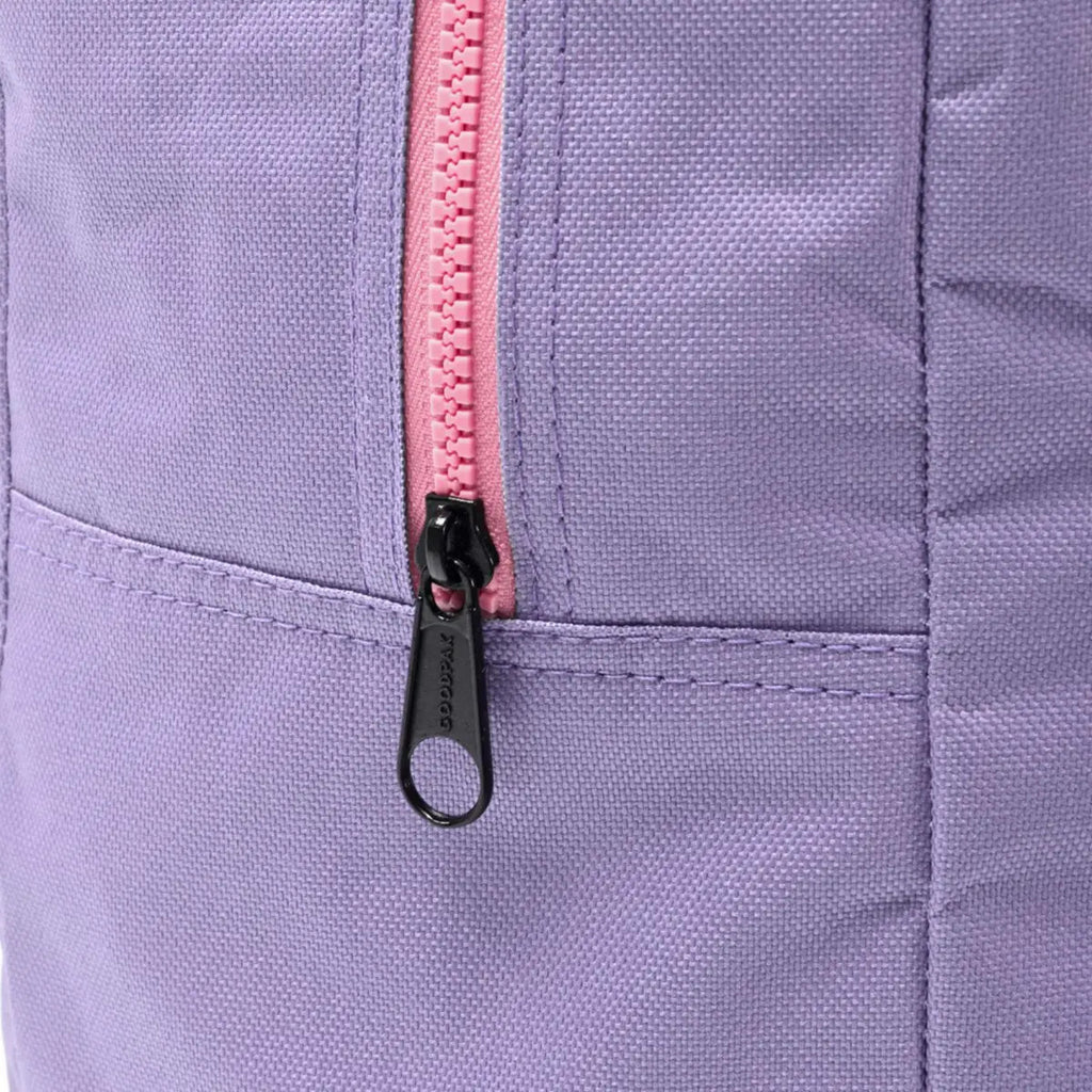 Mochila Goodpak Espalda Lisa con Cierre Contra Tono de 17 Pulgadas Lila