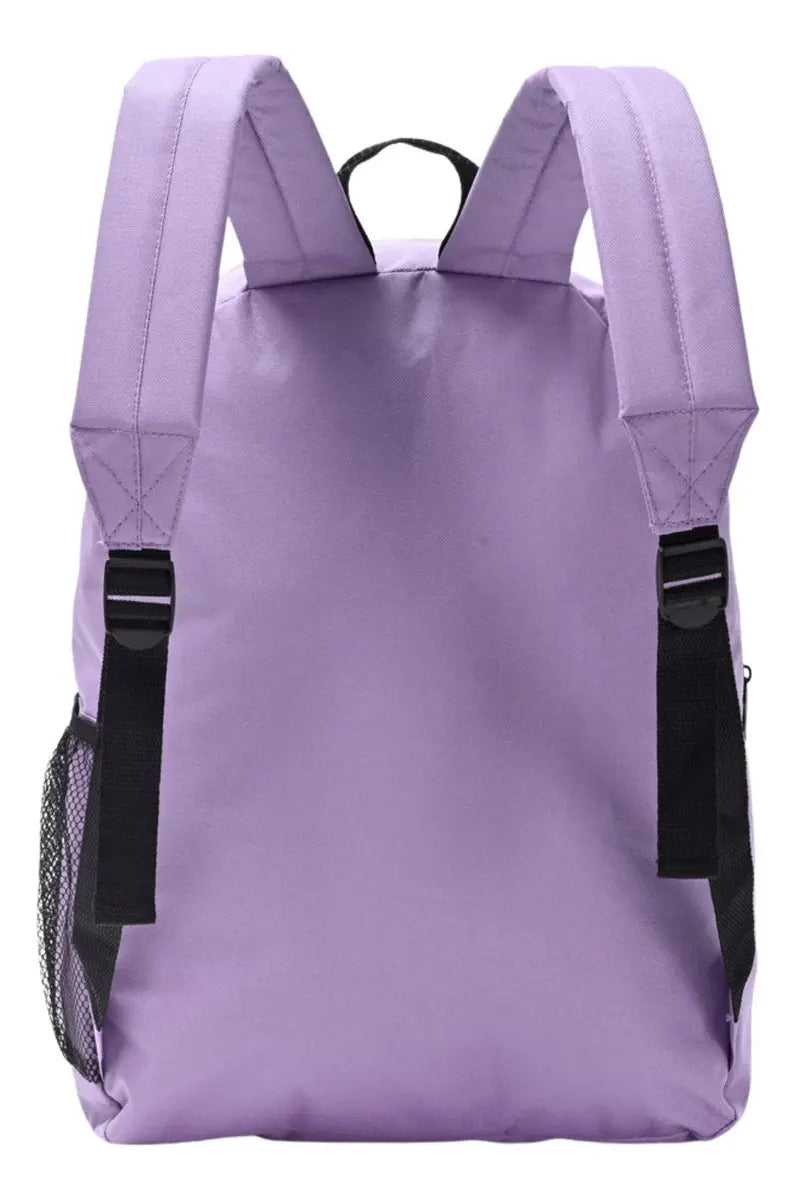 Mochila Goodpak Espalda Lisa con Cierre Contra Tono de 17 Pulgadas Lila