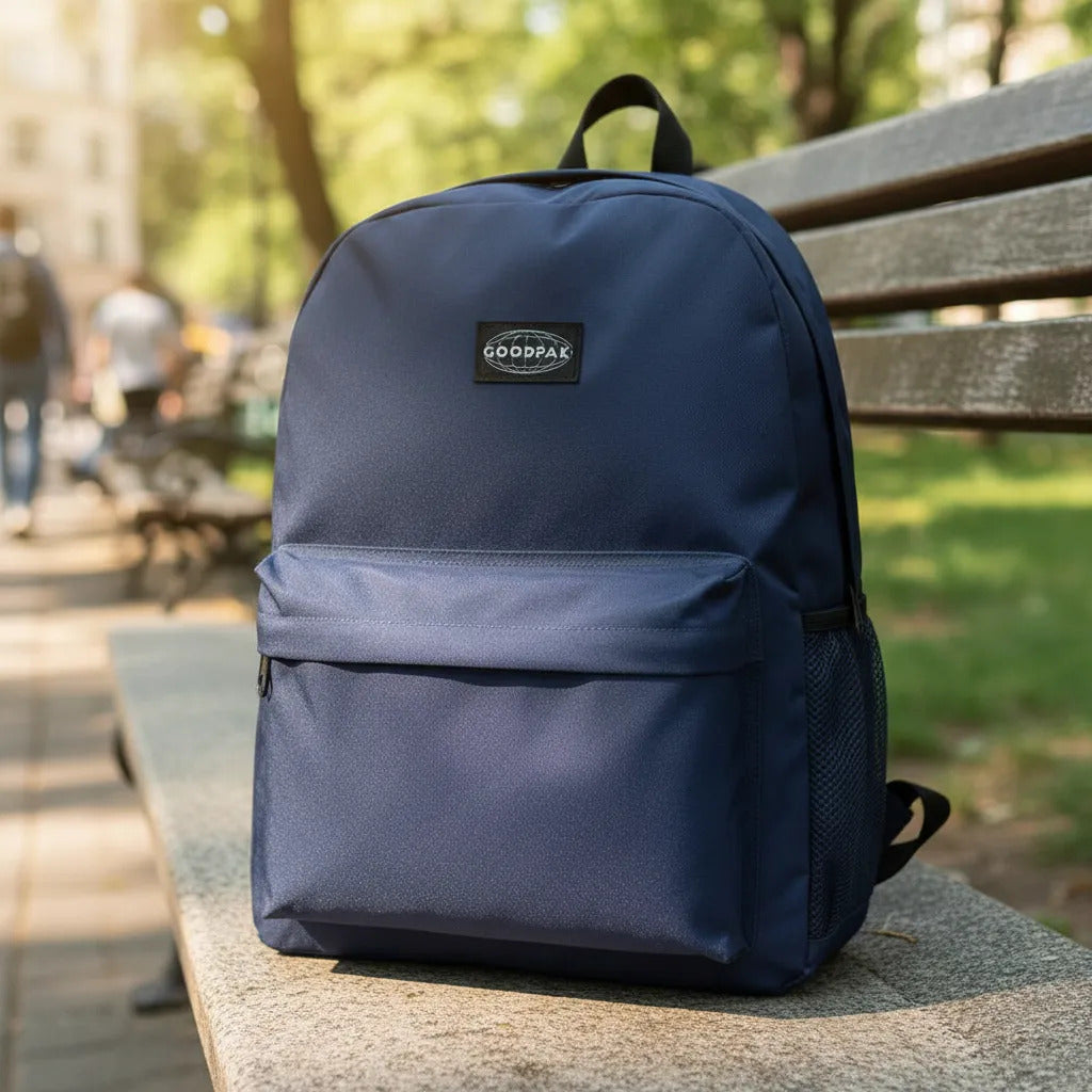Mochila Espalda Lisa Goodpak de 17 Pulgadas Azul