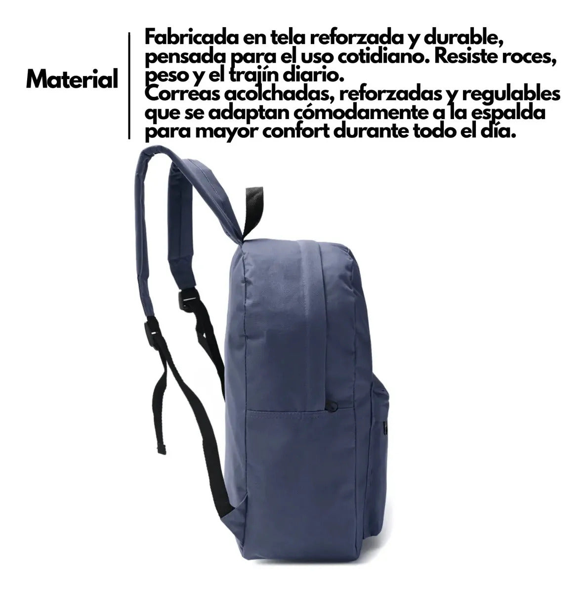 Mochila Espalda Lisa Goodpak de 17 Pulgadas Azul