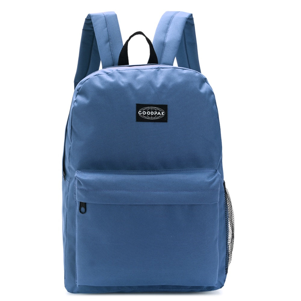 Mochila Goodpak Espalda Lisa Indigo de 17 Pulgadas Azul