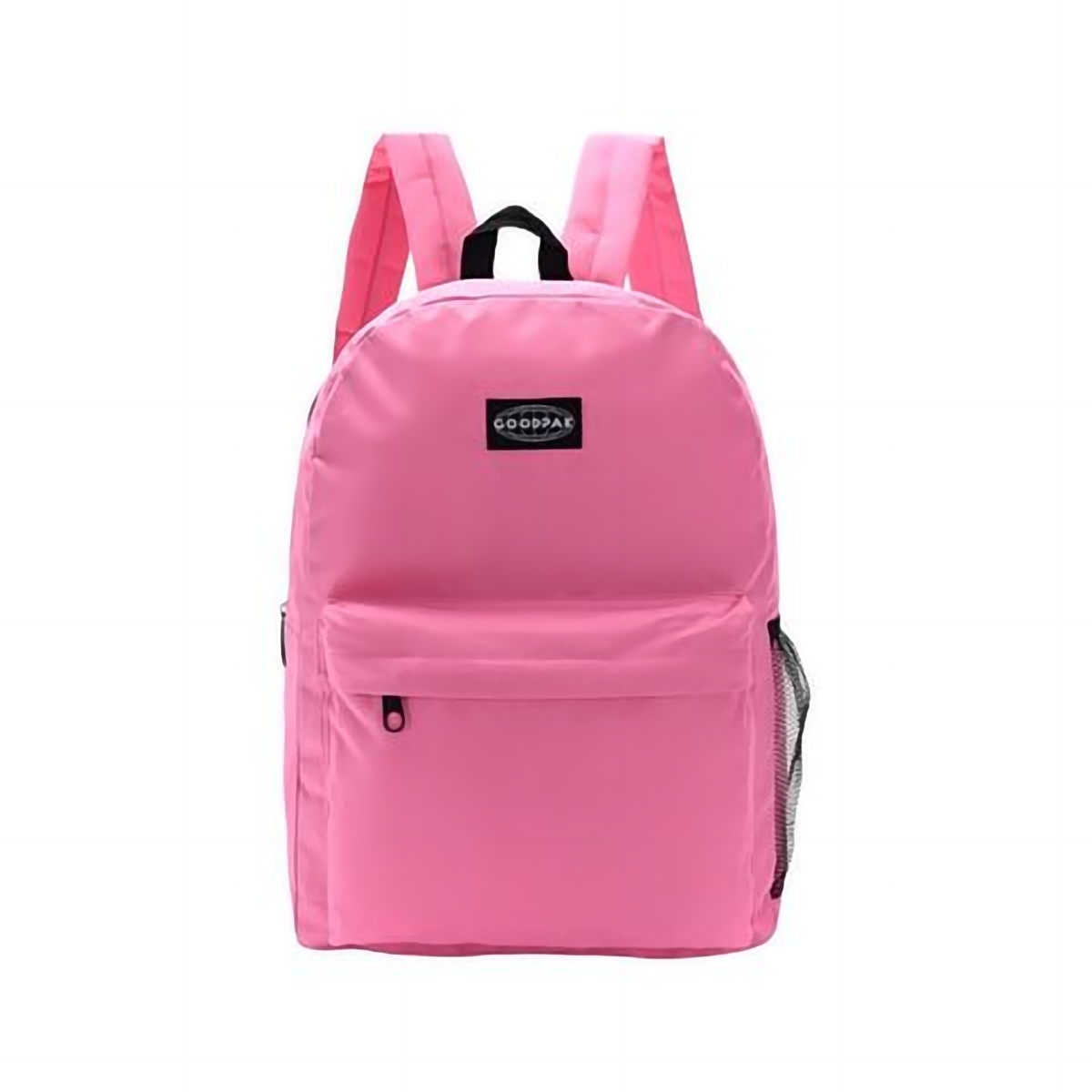Mochila Goodpak Espalda Lisa con Cierre Contra Tono de 17 Pulgadas Fucsia