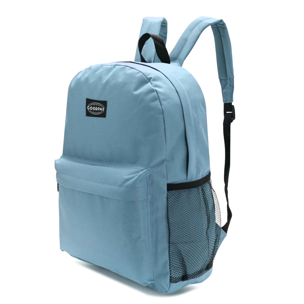 Mochila Espalda Goodpak de 17 Pulgadas Celeste Pastel