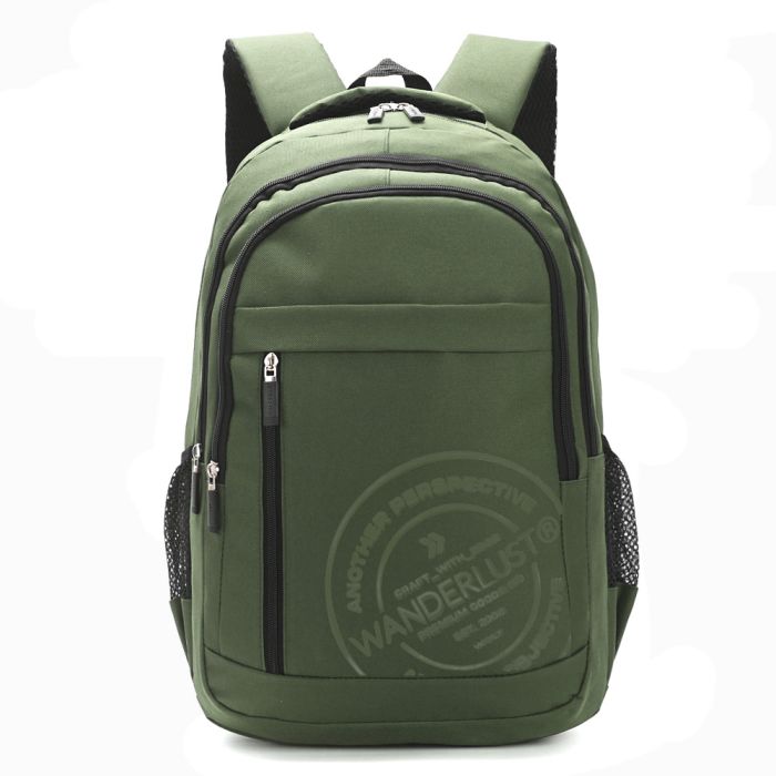 Mochila Wanderlust Espalda Portanotebook Urban Mode de 19 Pulgadas Verde Militar