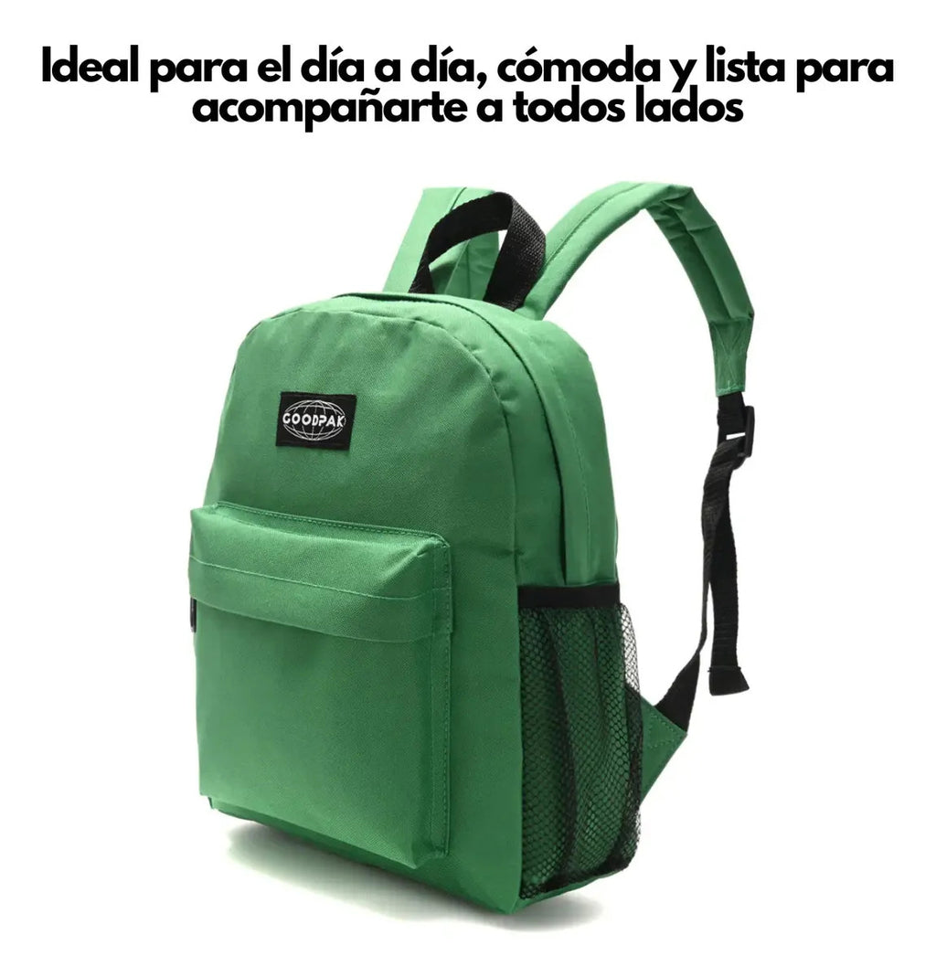 Mochila Espalda Goodpak de 12 Pulgadas Verde