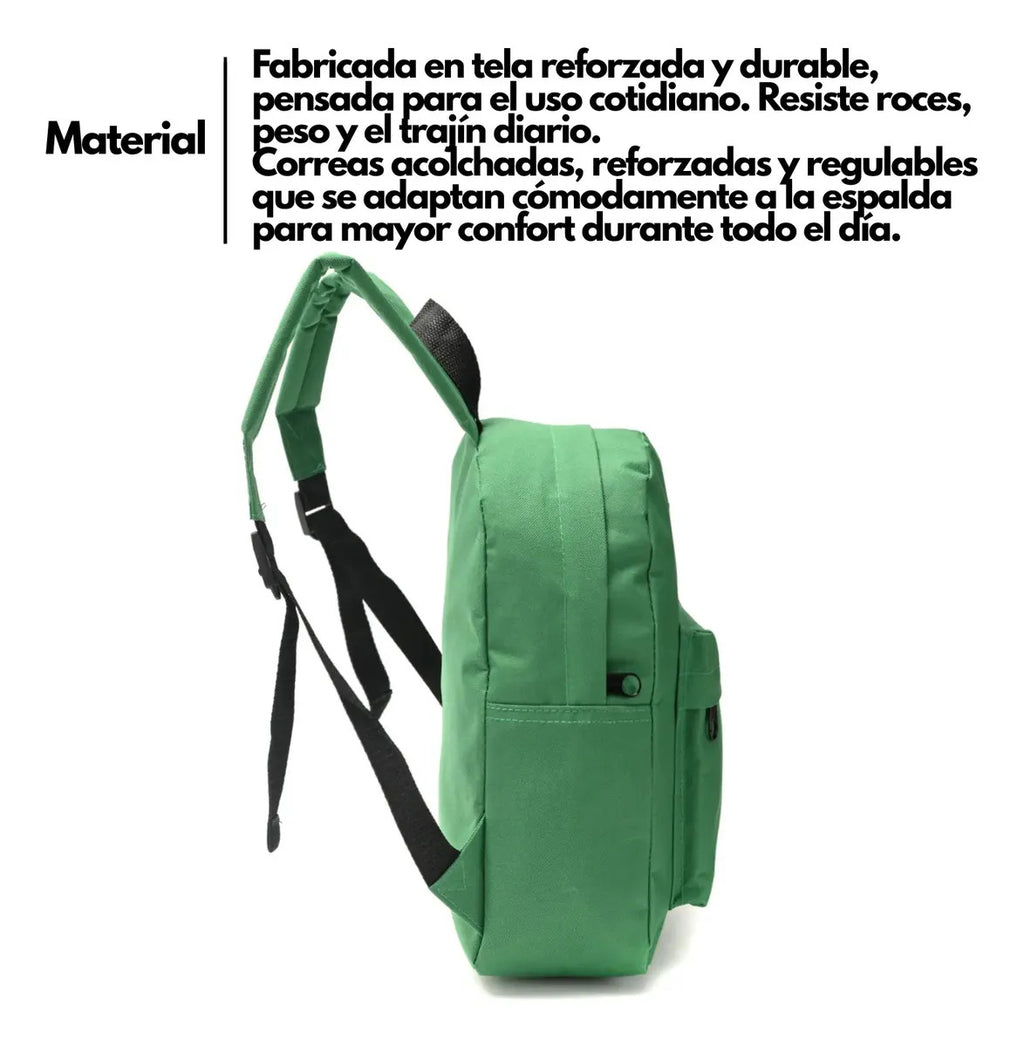 Mochila Espalda Goodpak de 12 Pulgadas Verde