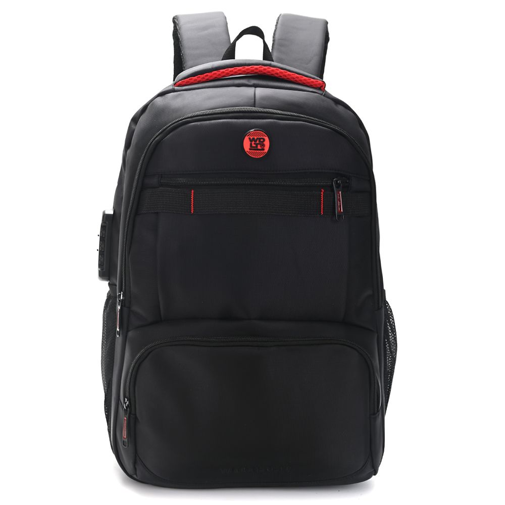 Mochila Wanderlust Portanotebook con Candado Urban Negra- de 18.5 Pulgadas
